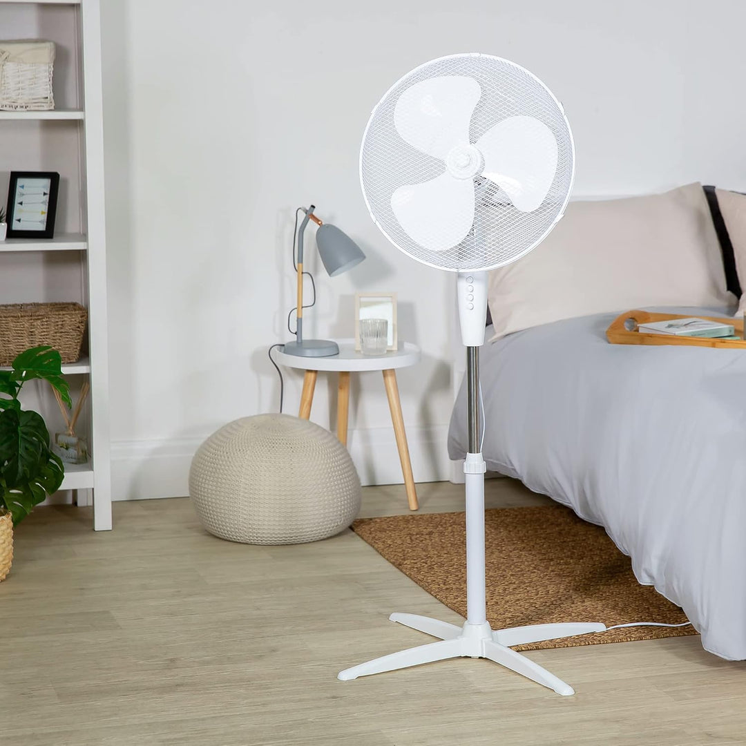 Russell Hobbs RHPPF1621 Standventilator, 40,5 cm, leicht, 3 Geschwindigkeiten, Weitwinkel-Schwenken,