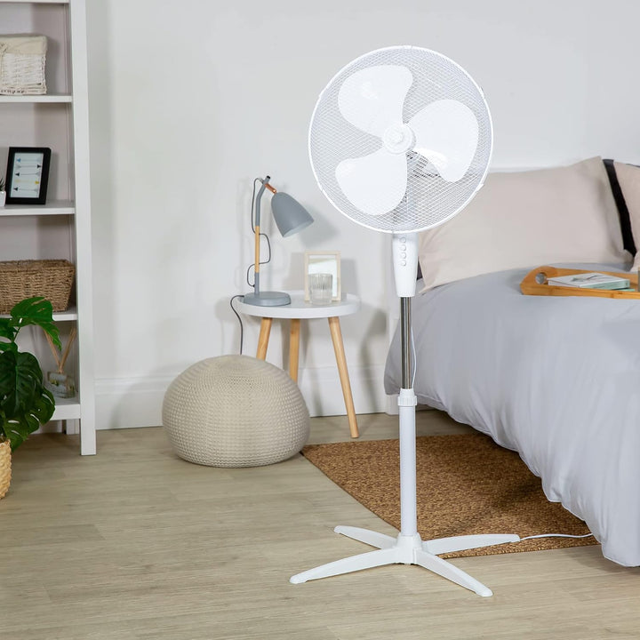 Russell Hobbs RHPPF1621 Standventilator, 40,5 cm, leicht, 3 Geschwindigkeiten, Weitwinkel-Schwenken,
