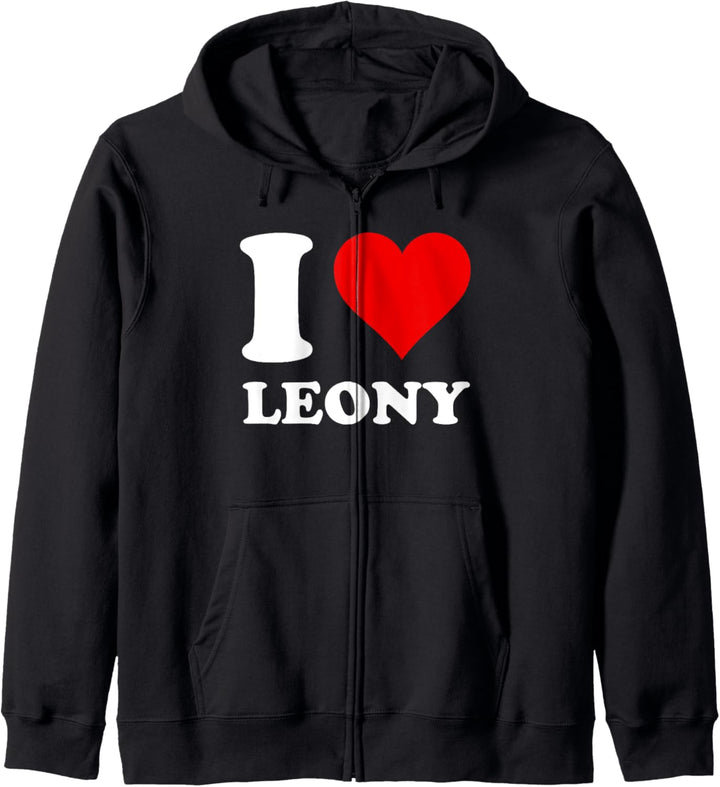 Ich Liebe Leony Kapuzenjacke