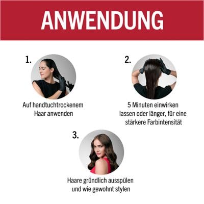 Brillance Glanz-Behandlung, Haar Glossing Hellbraun (3x 150 ml), pflegt und intensiviert die Haarfar