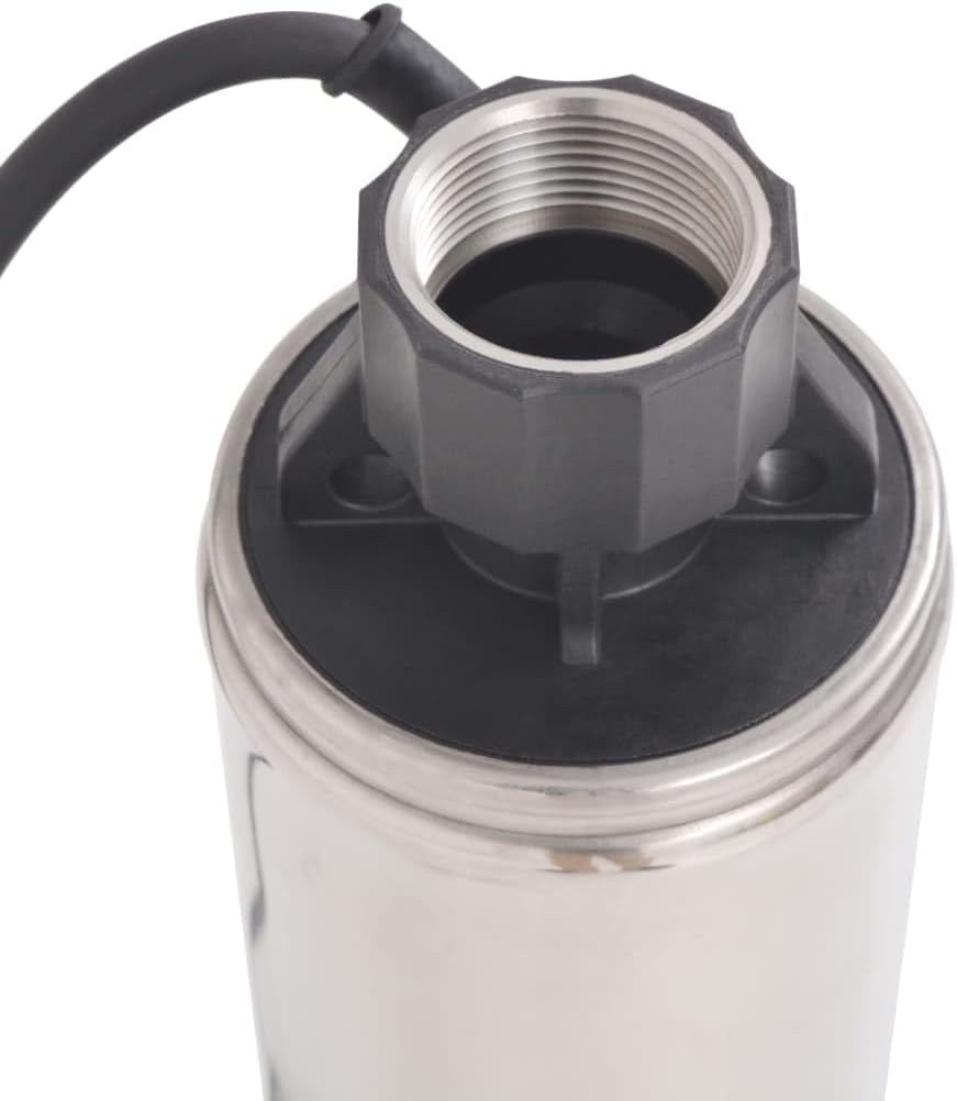 vidaXL Tiefbrunnenpumpe 40m 750W Tauchpumpe Brunnenpumpe Rohrpumpe Wasserpumpe 40 m 750 W, 40 m 750