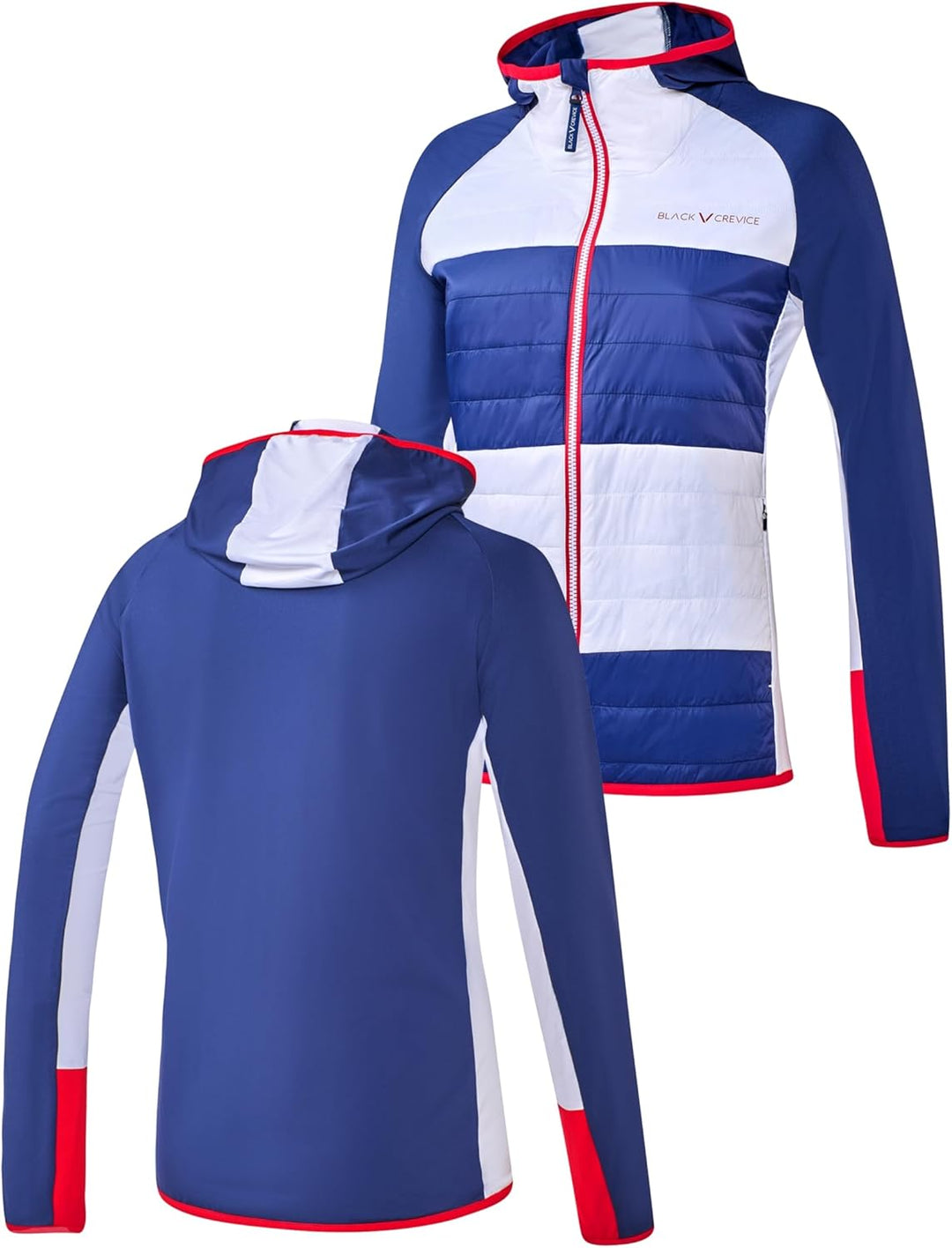 Black Crevice Damen Hybrid Jacke I Elastische Damen-Sportjacke aus 85% Nylon & 15% Spandex I Atmungs