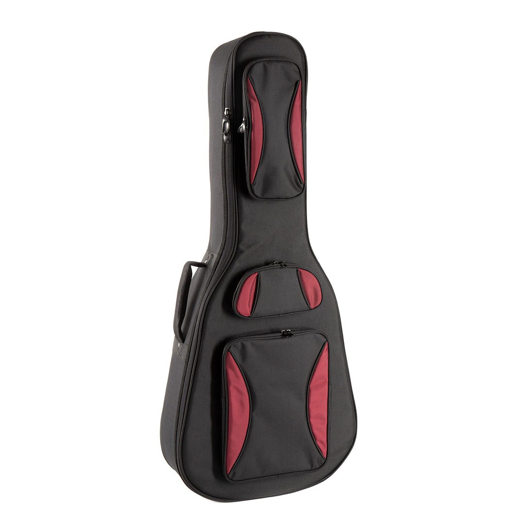 Fame Gigbag für Westerngitarre, Dreadnought, Grand Auditorium, Dicke Polsterung, Halsstütze, 3 Zubeh