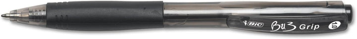 BIC Kugelschreiber BU3 Grip, Strichstärke M (1,0 mm), schwarz, 36er-Pack (BU3361)