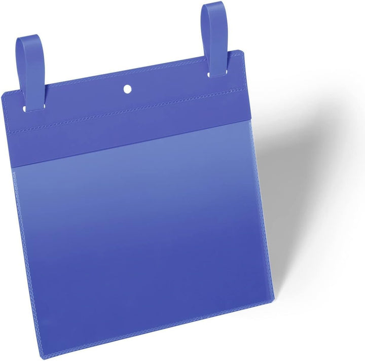 Durable Gitterboxtasche (A5 quer) Packung à  50 Stück blau, 174907 A5 Querformat, A5 Querformat
