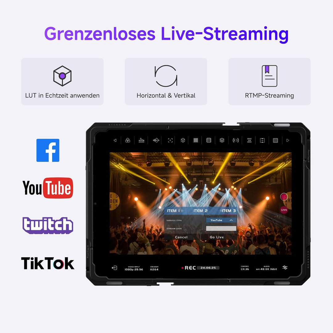 Accsoon SeeMo Pro SDI&HDMI to USB C Video Capture Adapter Support 1080P 60FPS Video & Real-Time Moni