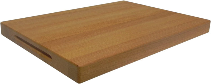 Wooden World Schneidebrett aus Eichenholz, sehr massives Holz 38 x 29 x 4 cm