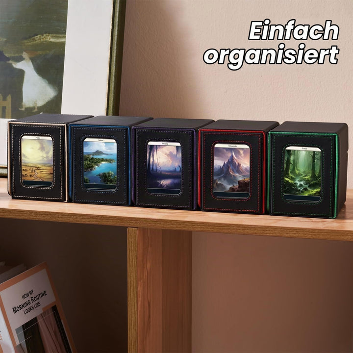 Commander Deckbox für MTG - Patentiertes Design, Commander Display, passt für 100 doppelt eingehüllt