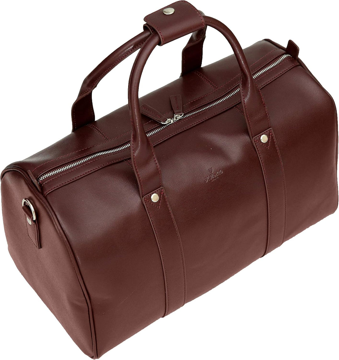 S. Babila Kollektion aus Saffianleder - Weinrot - Reisetasche (46 cm) Reisetasche (46 cm) Weinrot, R
