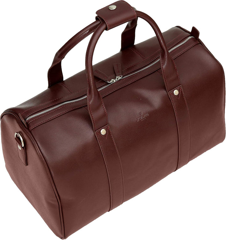 S. Babila Kollektion aus Saffianleder - Weinrot - Reisetasche (46 cm) Reisetasche (46 cm) Weinrot, R