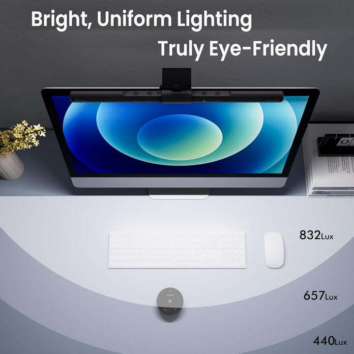 Quntis Computer Monitor Lampe LED USB mit Touch Control, Monitor Light Bar mit Anti-blauem Licht, Bi