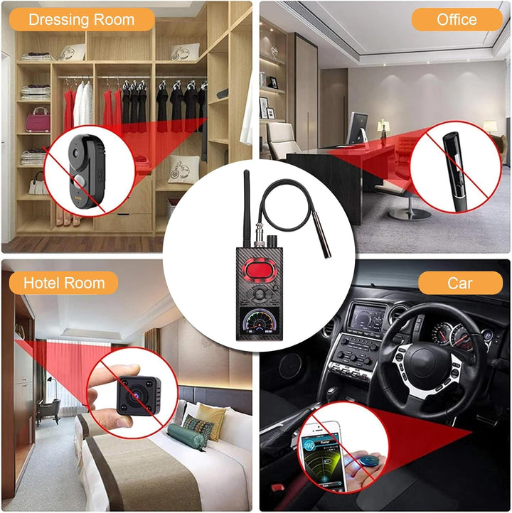 Wanzen Detektor RF Wireless,Wanzendetektor GPS Spy Finder,Versteckte Kamera Detector für GSM Tracker
