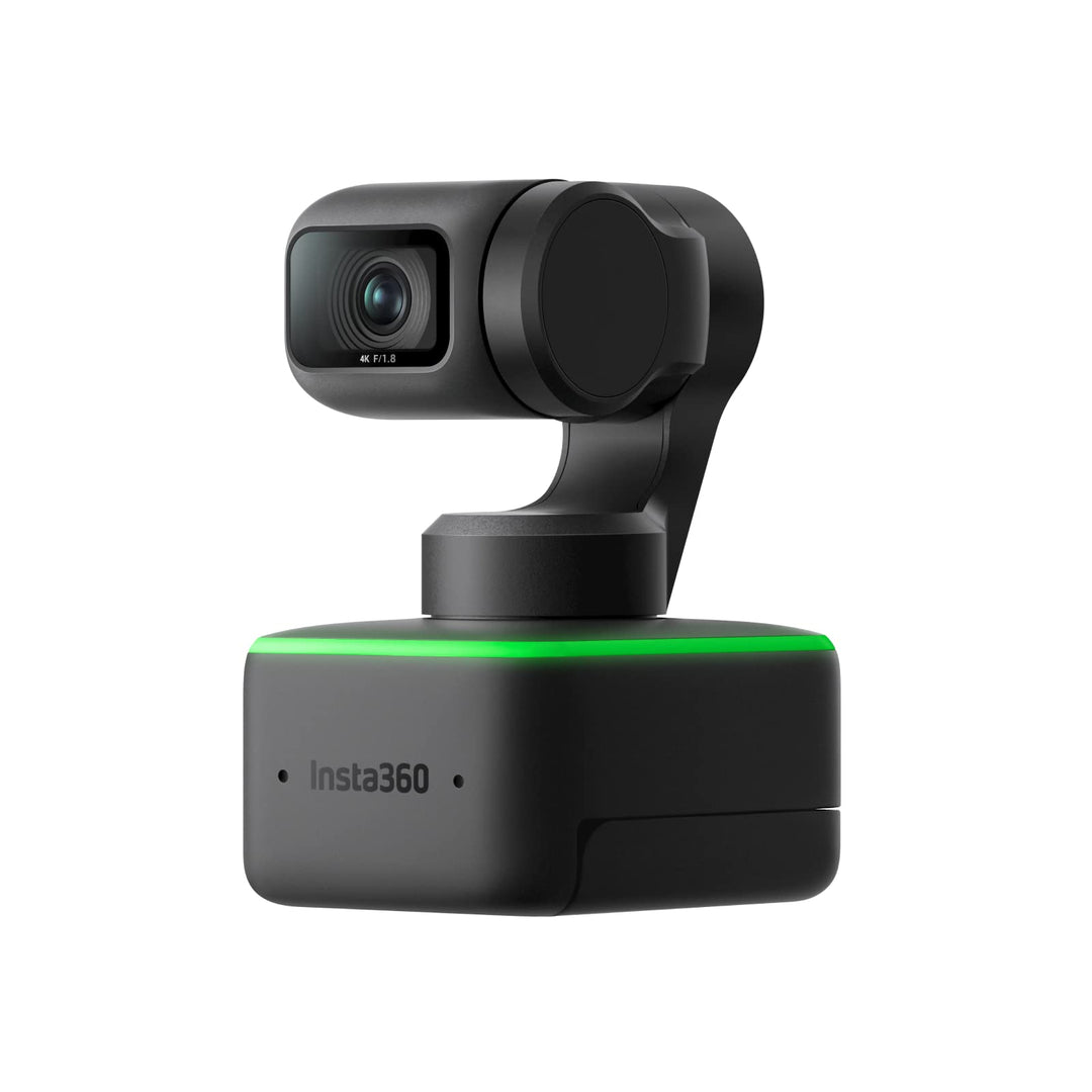 Insta360 Link - PTZ 4K Webcam mit 1/2"-Sensor, KI-Tracking, Gestensteuerung, HDR, Mikrofonen mit Rau