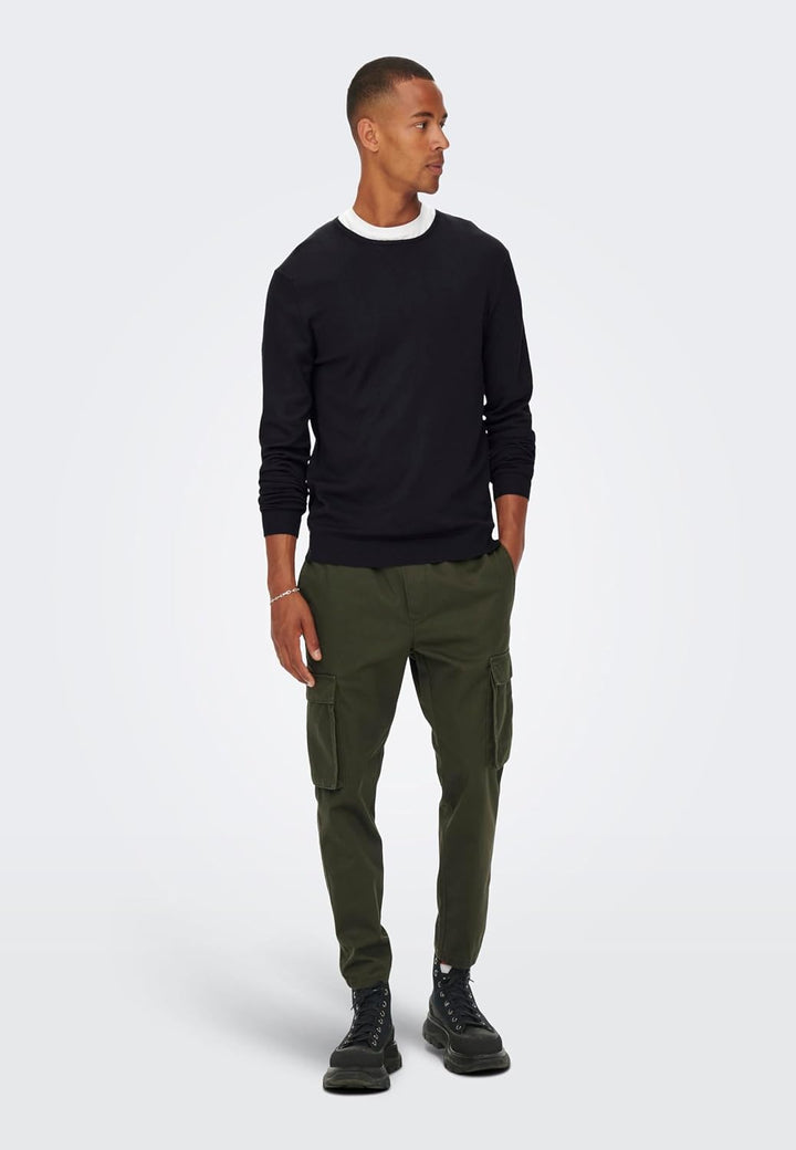 ONLY & SONS Male Strickpullover ONSWYLER Pullover XS Black/, XS Black/