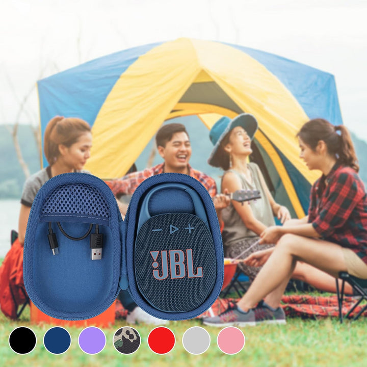 co2CREA Hart Reise Schutz Hülle Etui Tasche für JBL Clip 5 /JBL Clip 4 / JBL Clip 4 Eco Tragbare Blu
