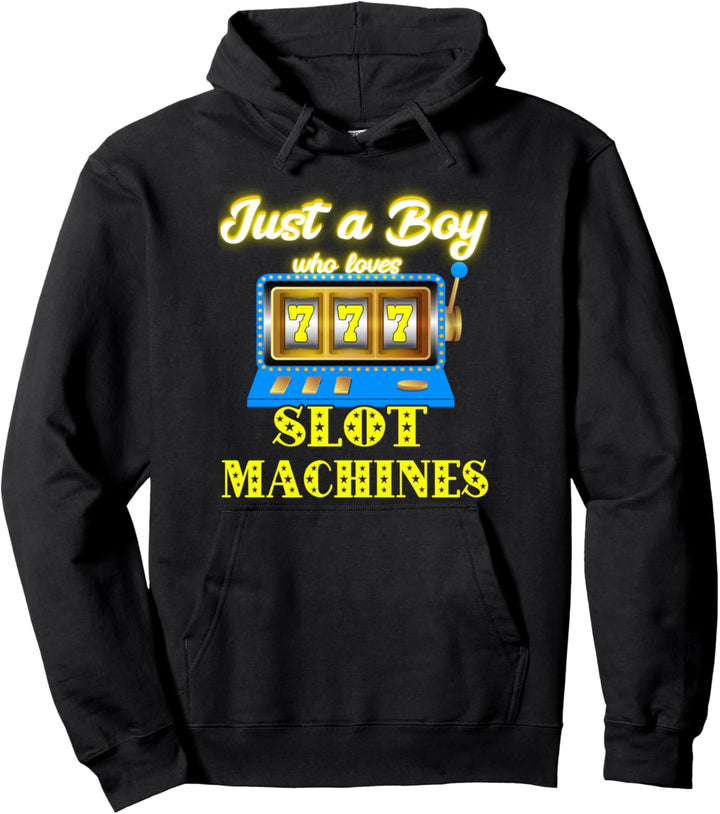 Spielautomat Jungs Casino Spielhalle Spielothek Glücksspiel Pullover Hoodie
