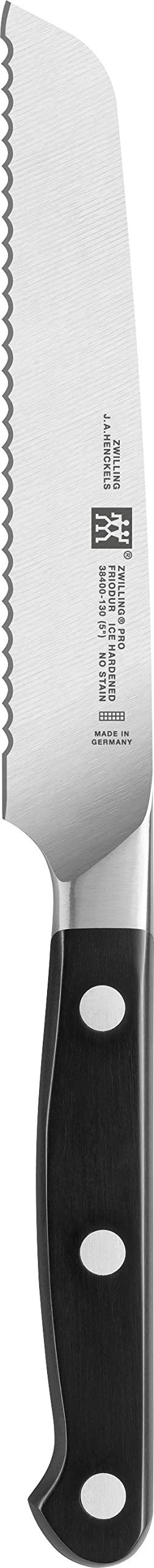 ZWILLING Pro Universalmesser, Klingenlänge: 13 cm, Rostfreier Spezialstahl, Kunststoffgriff, Schwarz