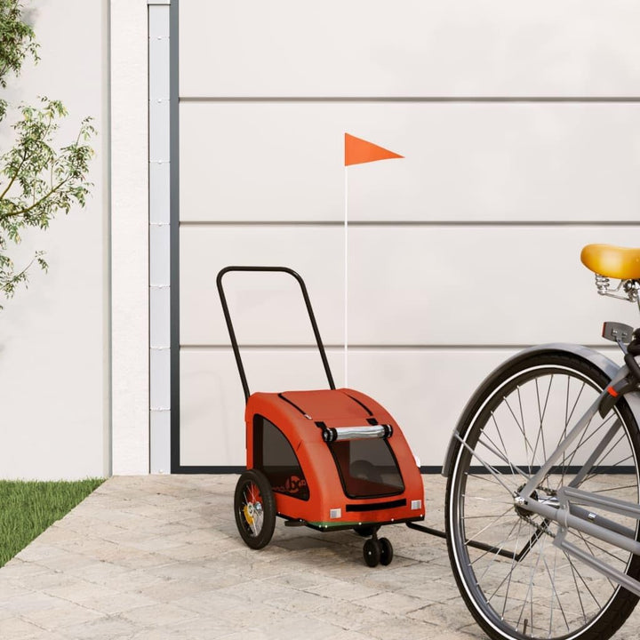 vidaXL Fahrradanhänger für Hunde, Hundeanhänger für Fahrrad, Anhänger für Katzen Haustiere, Hundefah