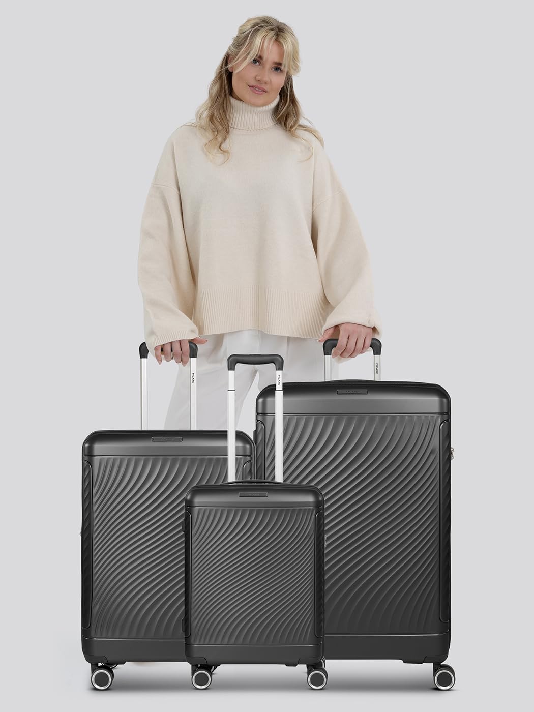 Picard Koffer-Set 3-teilig für Damen und Herren | Reise-Trolleys 50 x 29 x 74 cm aus hochwertigem, l