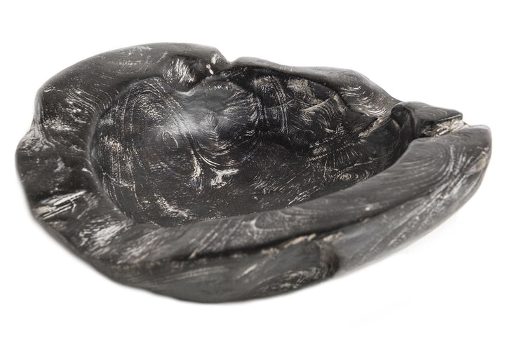 Windalf Schwarze Nordic Holz-Schale MERIATON Ø 29 cm Vintage Geschenkkorb Snack Bohemia Teakholzscha