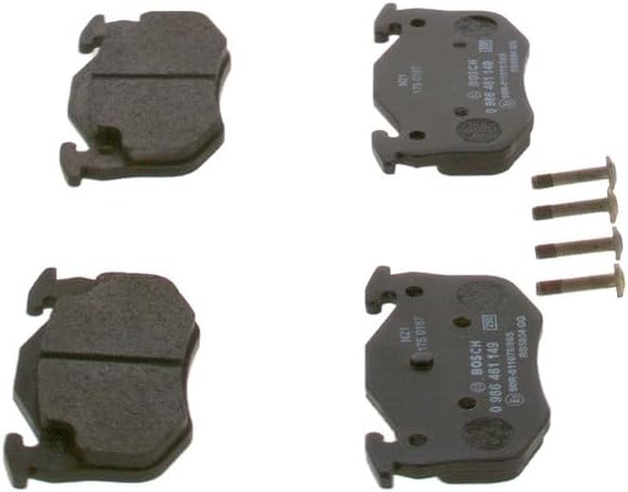 Bosch BP598 Bremsbeläge - Hinterachse - ECE-R90 Zertifizierung - vier Bremsbeläge pro Set