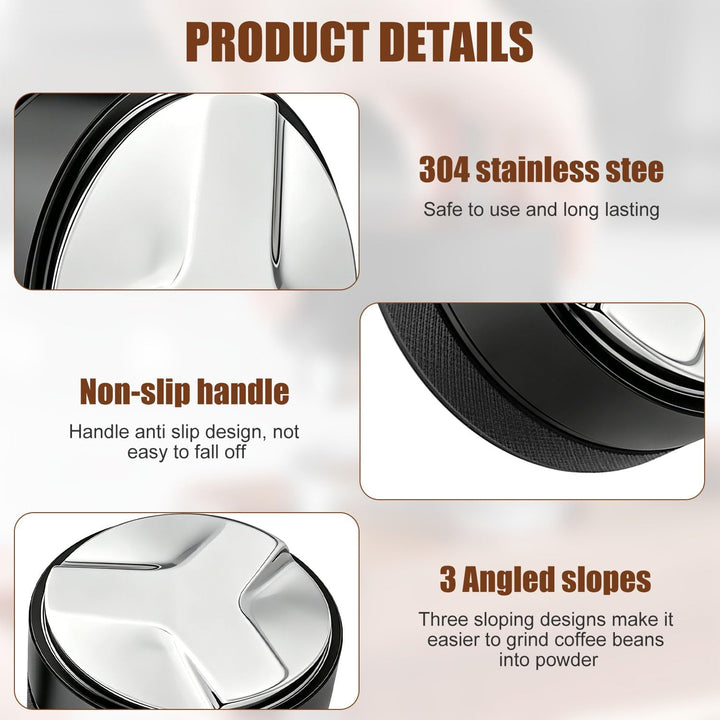 Coffee Leveling Tool, 58mm, Coffee Distributor Kaffeeverteiler | Mit Tampermatte, zum Nivellieren vo