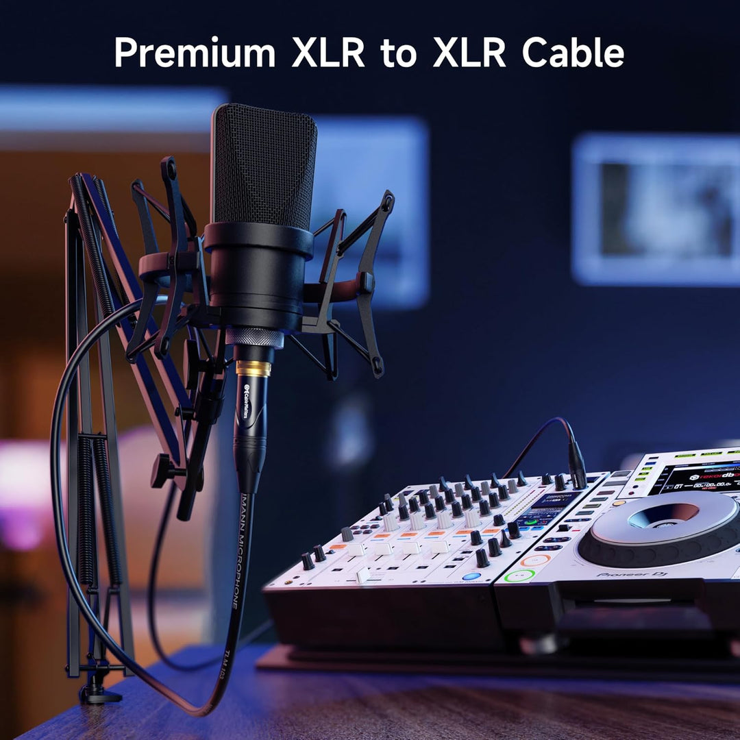 Cable Matters XLR-Mikrofonkabel, männlich auf weiblich, 4,5 m, 2 Stück 15', 15'