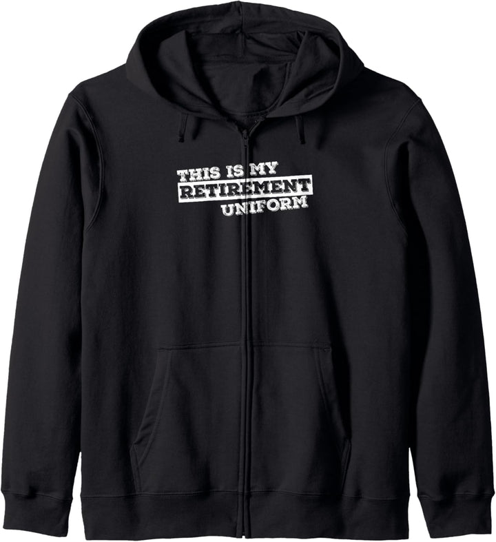 Dieses ist mein Ruhestands-Uniform Rentner Fun Kapuzenjacke
