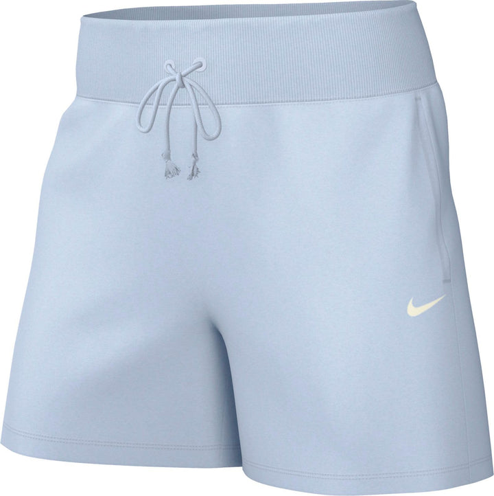 Nike Sportswear Phoenix Fleece Damen-Shorts mit hohem Bund, FD1409 M Blue Tint/Sail, M Blue Tint/Sai