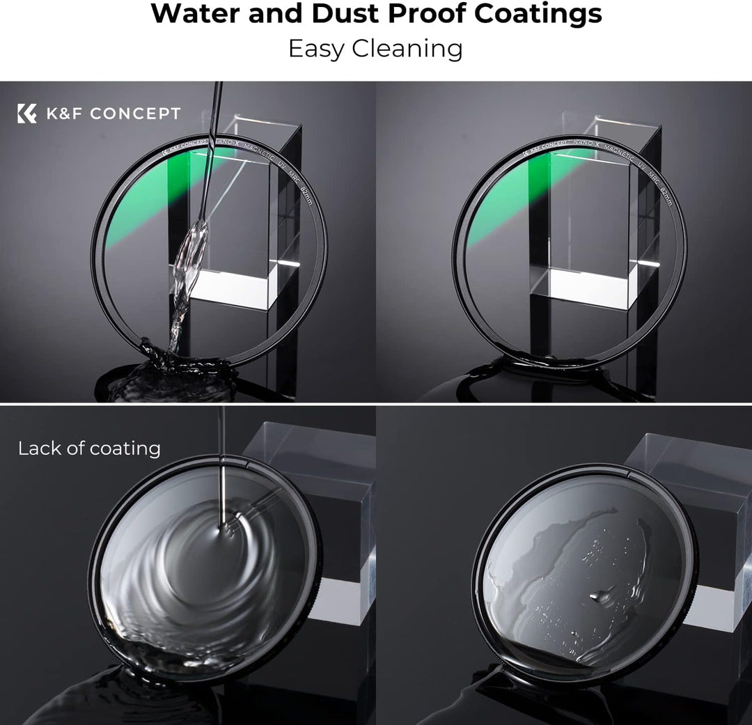 K&F Concept X-Serie 62MM Magnetischer MCUV Filter mit Objektivdeckel Schutzfilter Ultraviolett-Filte