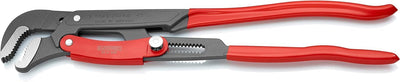 KNIPEX Rohrzange S-Maul mit Schnelleinstellung, Chrom-Vanadium, grau pulverbeschichtet, mit rutschhe