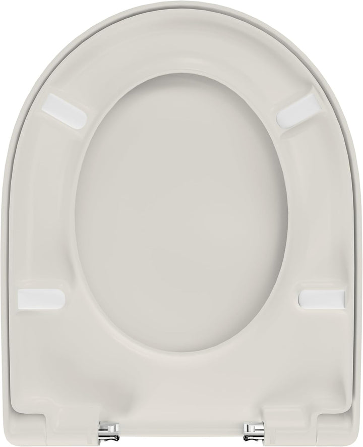 LUVETT® WC-Sitz mit Absenkautomatik D140 D-Form Soft Close® & TakeOff EasyClean Abnahme, hygienisch