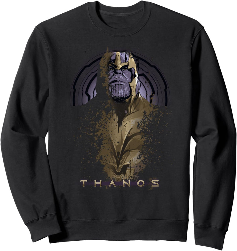 Marvel Avengers Endgame Thanos Disintegrating Portrait Logo Sweatshirt