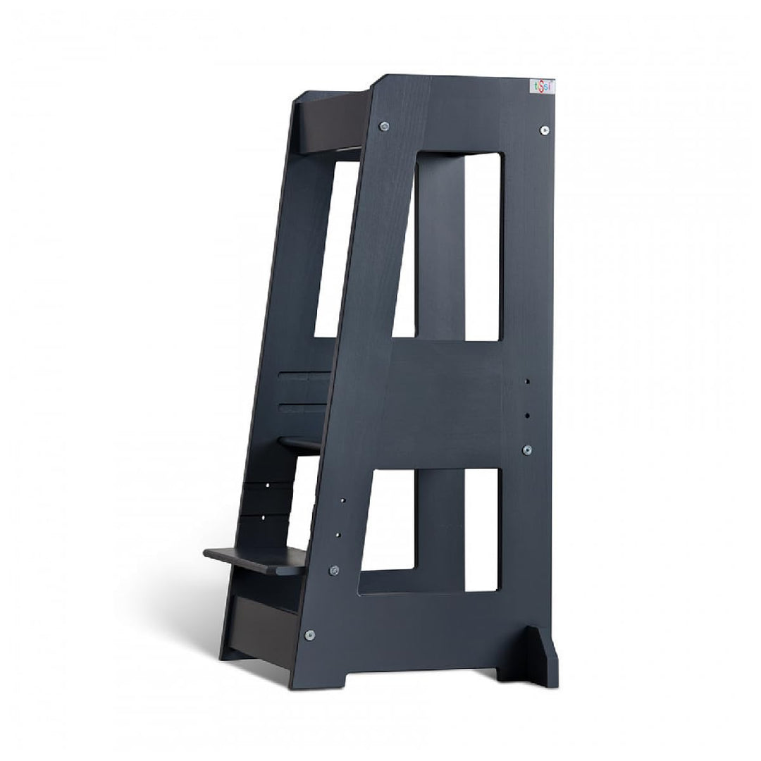 tiSsi Lernturm Learningtower Felix, Entdeckertum Montessori mitwachsend Buche grau