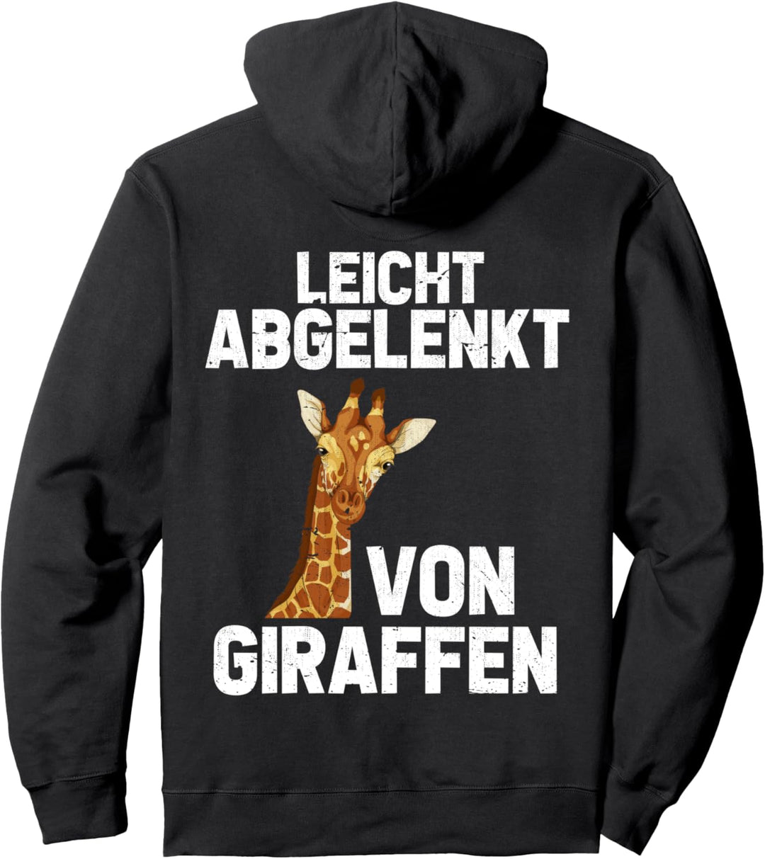 Leicht abgelenkt von Giraffen Afrika Zoo Tier Giraffe Pullover Hoodie