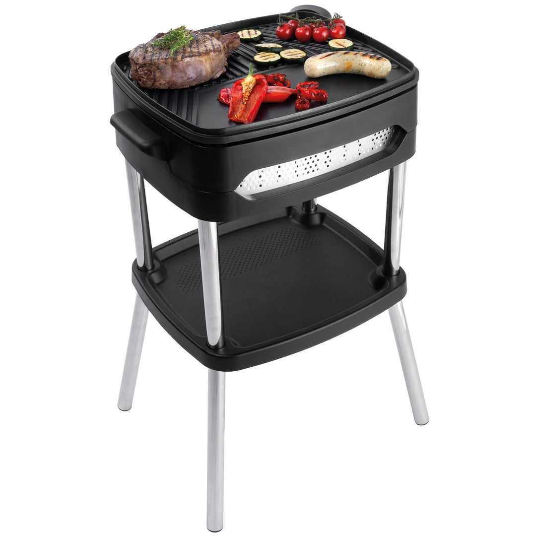 Fritel BBQ 3256 - Elektrogrill - 40x36 cm - 2000 W - Platte + Deckel