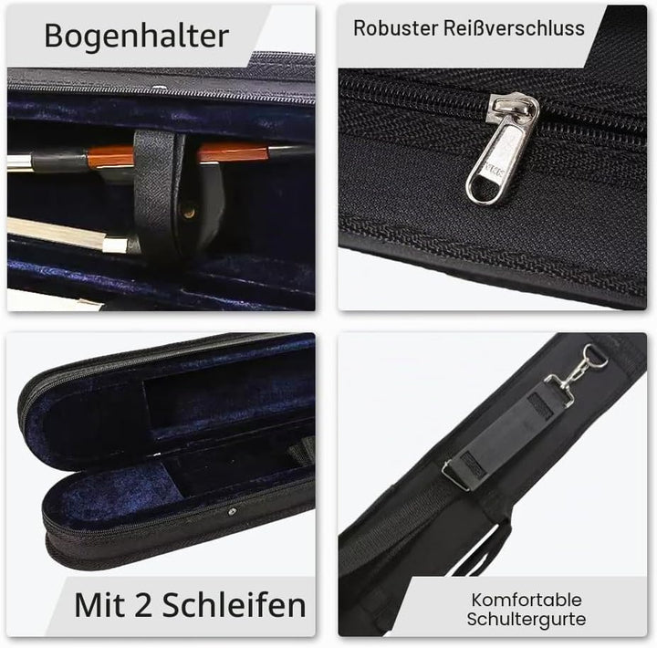 Neue Upright Kontrabass Bow Case String Bass Case für Bass Bow German French Style Hold 2pcs Bow Bag