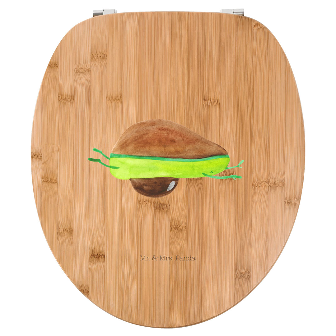 Mr. & Mrs. Panda Motiv WC Sitz Avocado Yoga - Geschenk, Hilfe, Toilettendeckel, Gesund, Veggie, WC-S