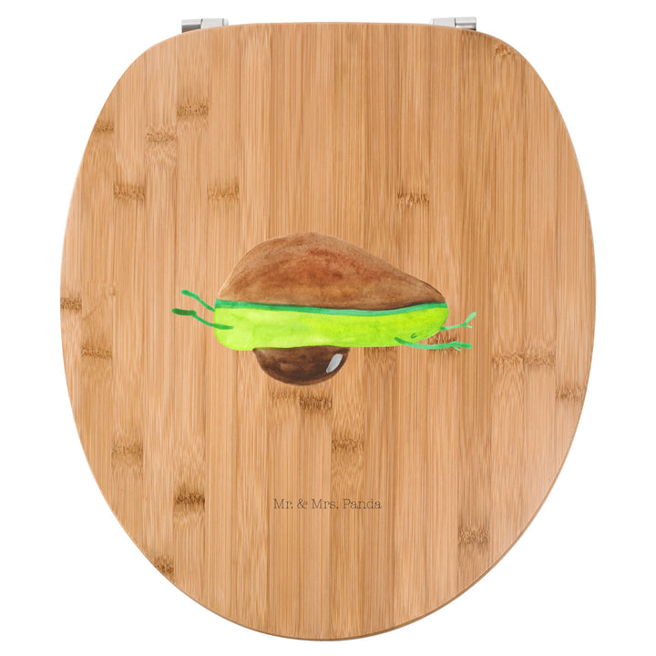 Mr. & Mrs. Panda Motiv WC Sitz Avocado Yoga - Geschenk, Hilfe, Toilettendeckel, Gesund, Veggie, WC-S