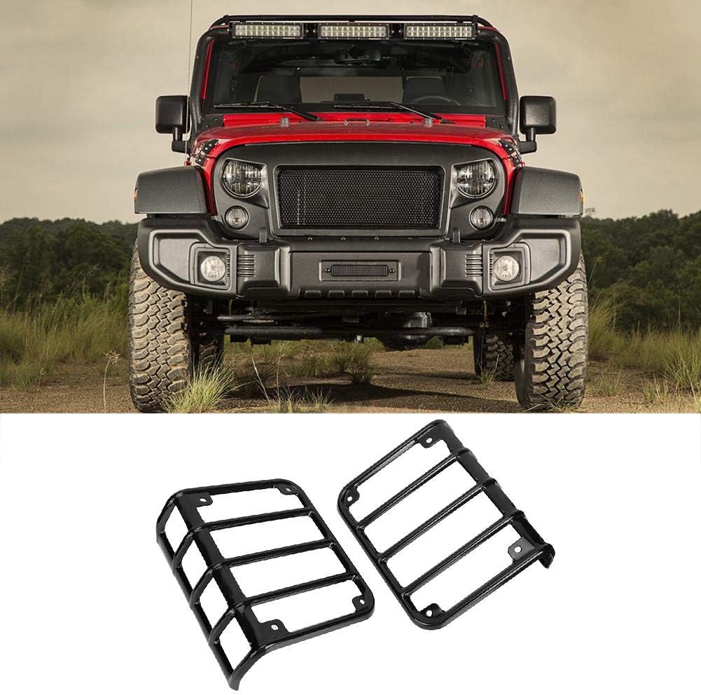 Rücklichtabdeckung, Qiilu Paar Rücklicht Rücklicht Lampenabdeckung Schutzfolie Passend für Jeep Wran