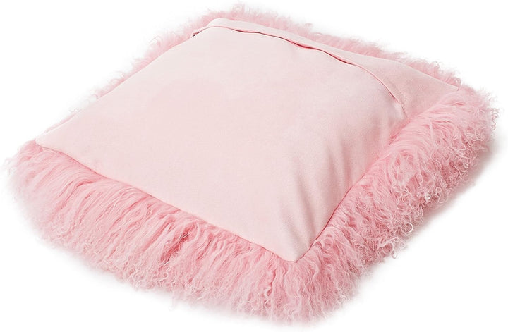Reissner Lammfelle Tibet Lammfell Kissenbezug langflorig 30x30cm JAY101 Farbe rosé/rosa Jay101 Rosé