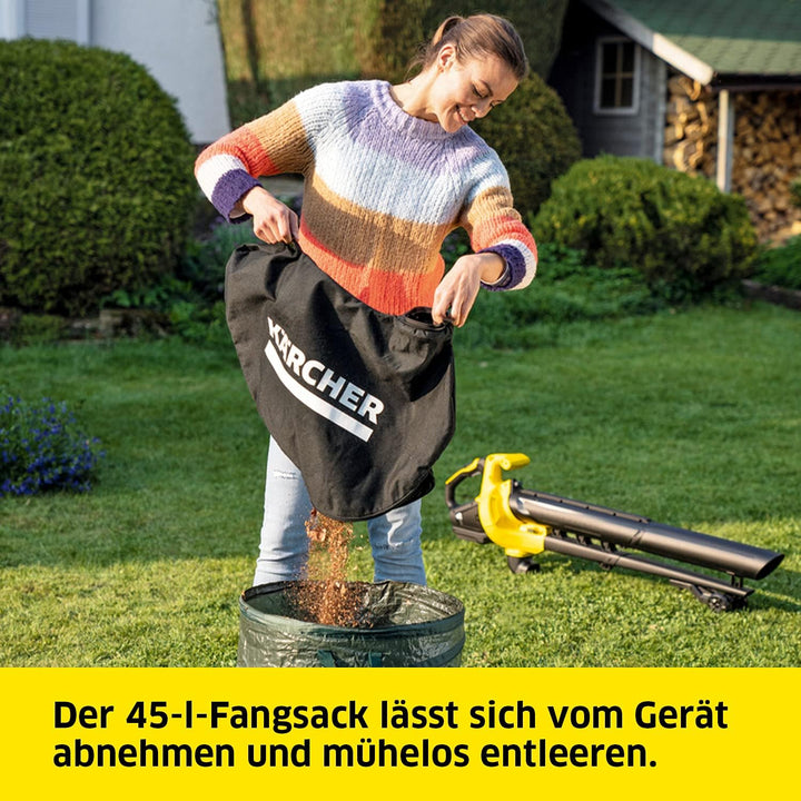 Kärcher 18 V Akku-Laubbläser und Laubsauger BLV 18-200 Battery, mit Mulchfunktion, Luftgeschwindigke