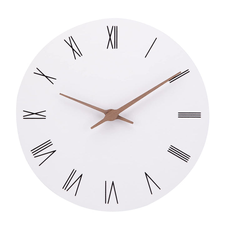 ACCSHINE MDF Holz Wanduhr Ohne TickgeräUsche Lautlos Modern 30cm Quarz Gross Batterie Betriebene Wan