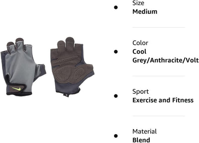 Nike Men's Gloves M grey, M grey