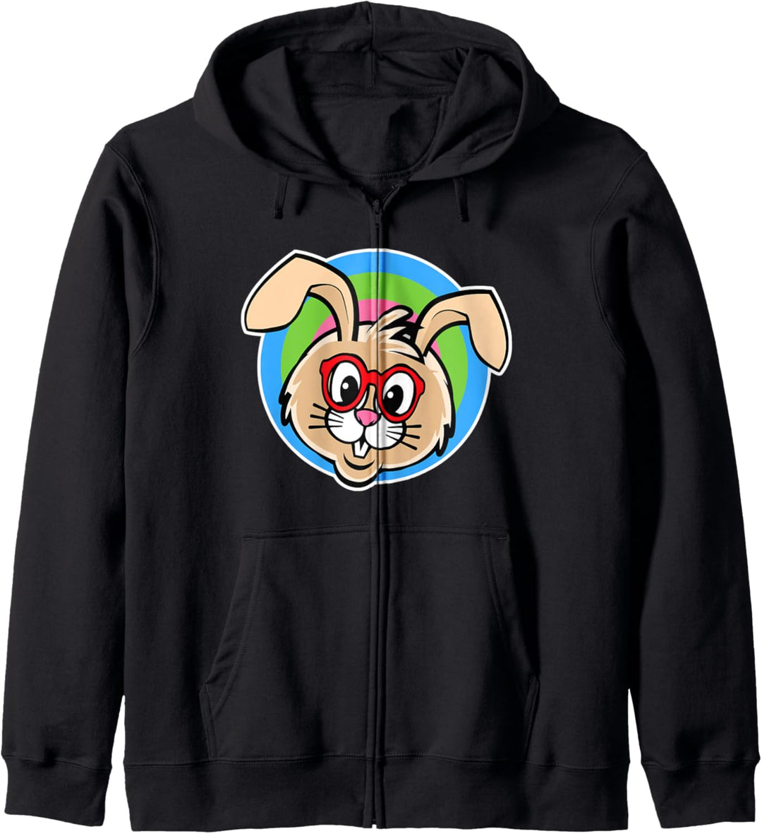 Häschen mit Brille I Bunny I Hasen I Kaninchen I Süsses Hasen Kapuzenjacke