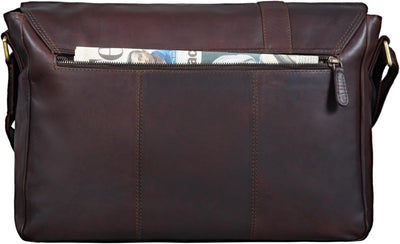 STILORD 'Nicolas' Messenger Bag Leder Grosse Umhängetasche Laptoptasche 15,6 Zoll Aktentasche Busine