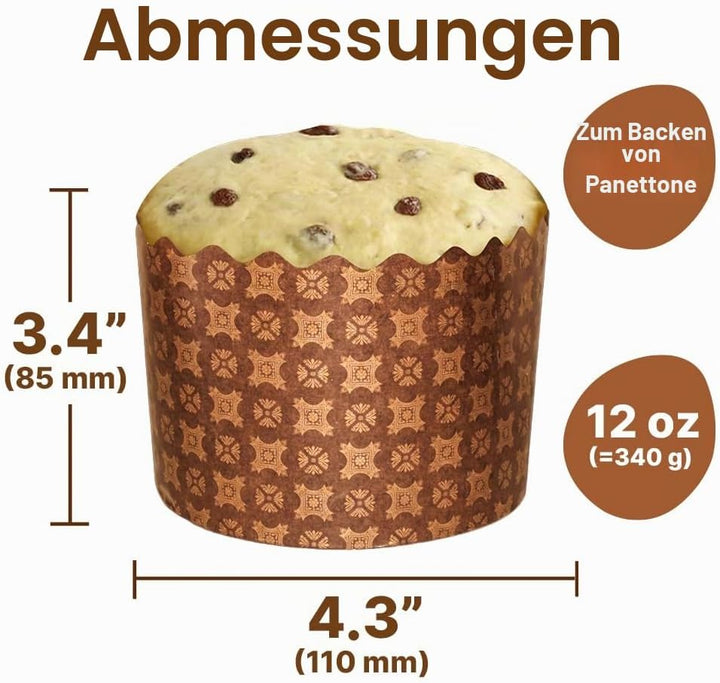 Osterbrotformen, Paska-Form, Kulich, Paskha, Pantone, Osterbrot, Papierform, Panettone-Papierform, S