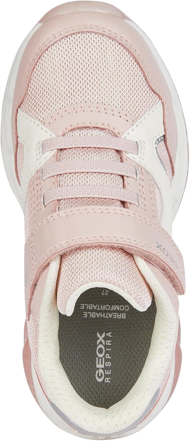 Geox Mädchen J Spaziale Girl A Sneaker 30 EU Lt Rose Lt Ivory, 30 EU Lt Rose Lt Ivory