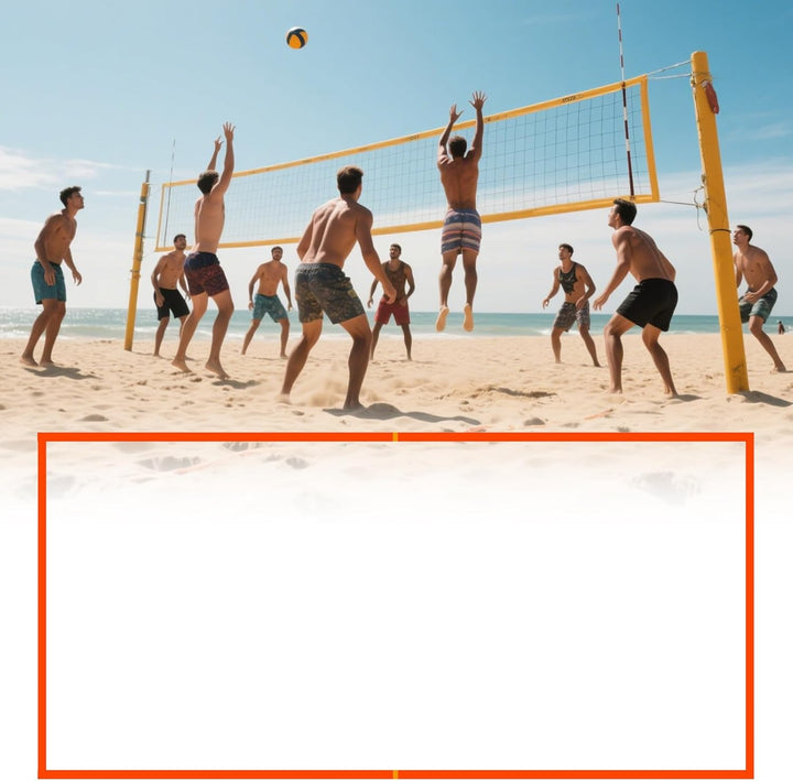 Volleyball-Linien für Strand – Linien für Rasenflächen | Wiederverwendbares Material für den Aussenb