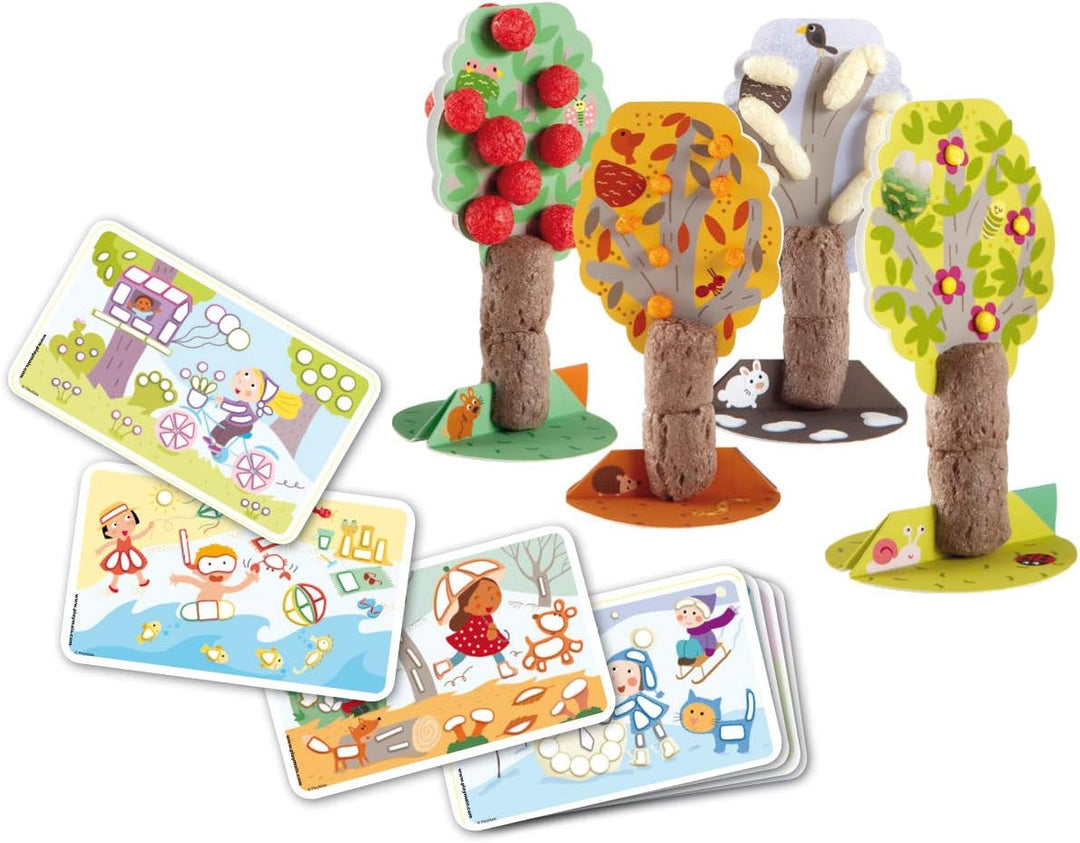 Playmais FUN TO LEARN Seasons Bastel-Set für Kinder ab 3 Jahren I Motorik-Spielzeug mit 550 14 Motiv